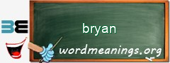 WordMeaning blackboard for bryan